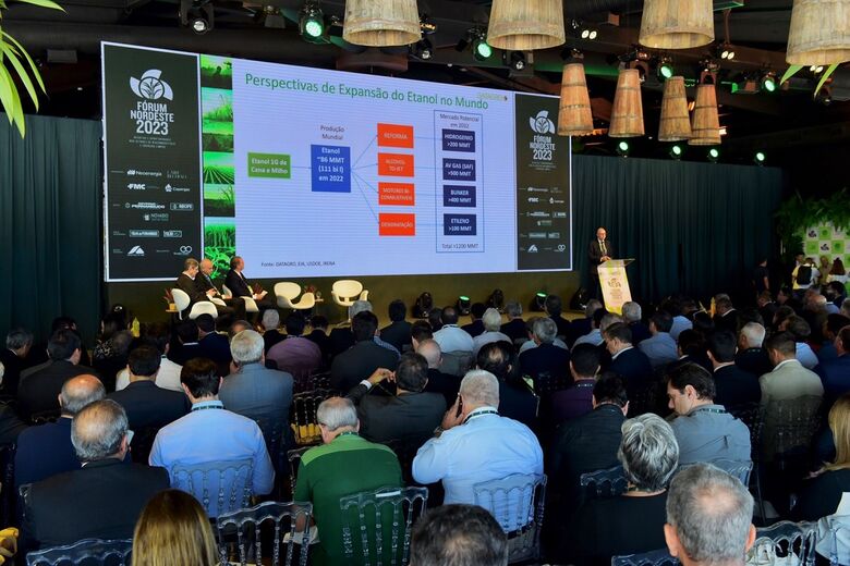 Plateia assiste atenta à palestra de Plínio Nastari