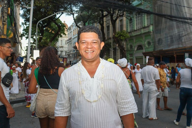 Maurício José das Neves, participante da caminhada - Foto: Walli Fontenele/Folha de Pernambuco