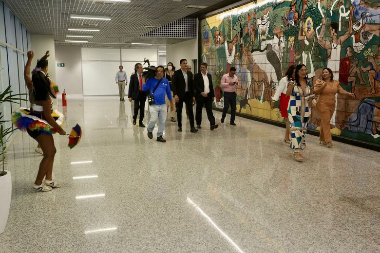 Aena Brasil inaugura obras de ampliação e modernização do Aeroporto Internacional do Recife. Foto: Alexandre Aroeira/Folha de Pernambuco