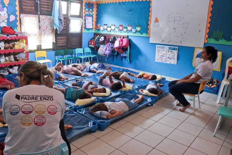 Crianças na creche escola. Foto: Júnior Soares/Folha de Pernambuco