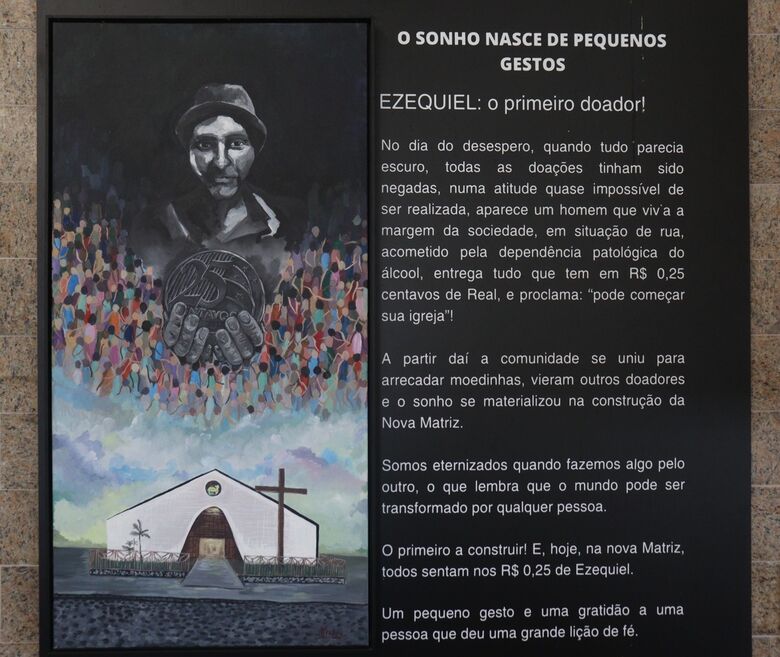 Ezequiel foi o primeiro doador para a construção da Paróquia de São Pedro. Foto: Júnior Soares/Folha de Pernambuco