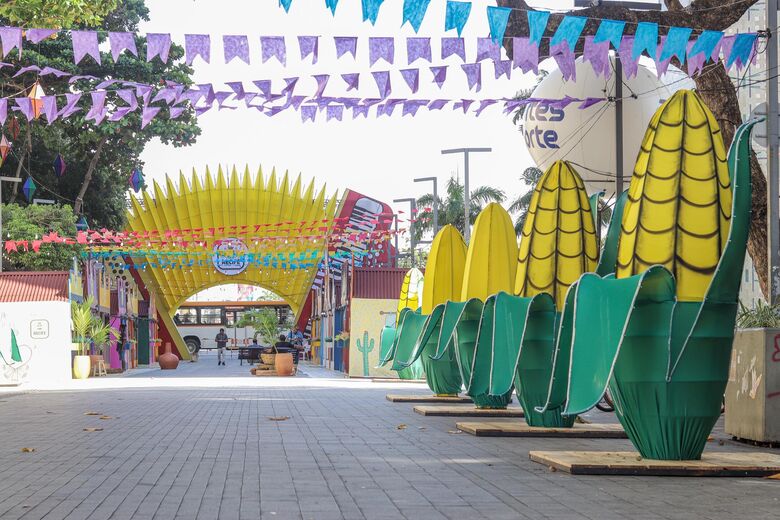 Polo da Avenida Rio Branco, do São João do Recife. - Foto: Walli Fontenelli/Folha de Pernambuco