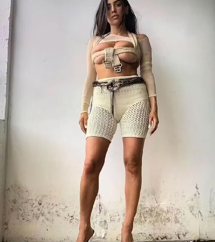 A arquiteta Bianca Censori, mulher do rapper Kanye West  Foto: Reprodução/Instagram