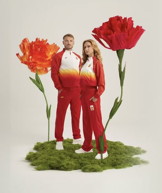 Uniforme da Espanha, nas Olimpíadas de Paris 2024 Foto: Reprodução