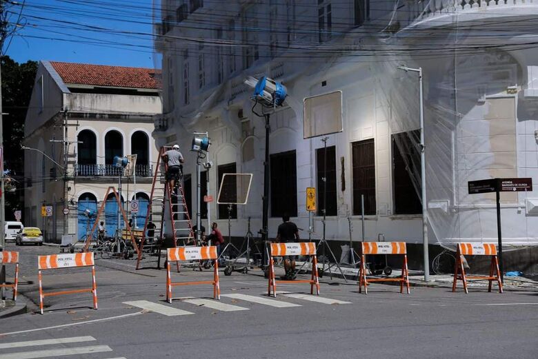 Set de filmagem de ''O Agente Secreto'' | Foto: Alexandre Aroeira/Folha de Pernambuco