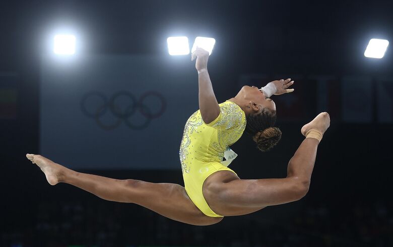 Rebeca Andrade, medalha de prata em Paris 2024. Foto: Luiza Moraes/COB