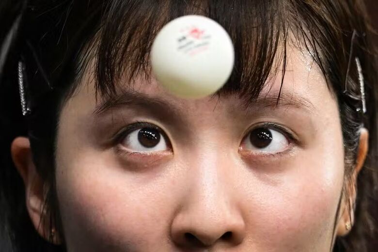 Mesatenista japonesa Miu Hirano. Foto: Jung Yeon-je/AFP