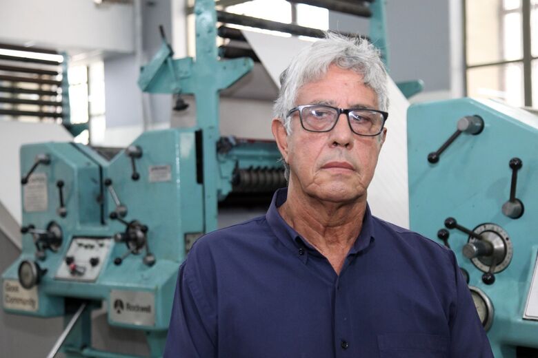 Gerente industrial da Folha de Pernambuco, Gandhi Soares - Foto: Davi de Queiroz/Folha de Pernambuco