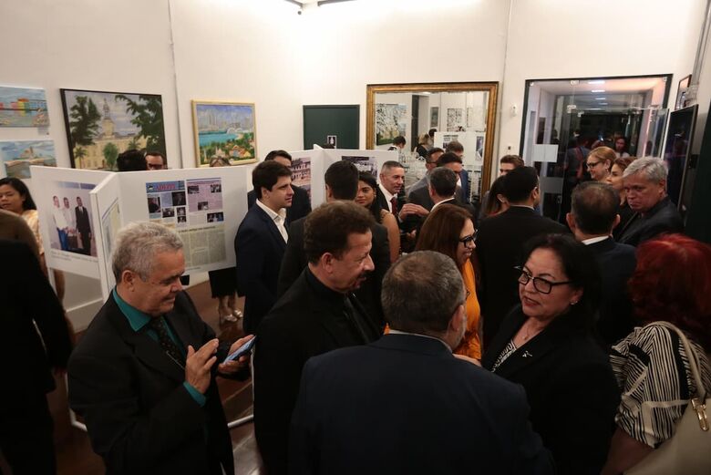 A Associação dos Delegados e Delegadas de Polícia de Pernambuco (ADEPPE) realiza cerimônia de comemoração aos 50 anos da associação. Foto: Rafael Melo/Folha de Pernambuco