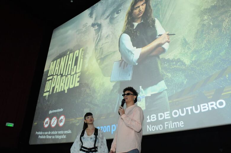 Pré-estreia do filme nacional Maníaco do Parque, no cinema do Shopping RioMar, com a presença dos atores Silvero Pereira e Giovanna Grigio. Fotos: Ricardo Fernandes/ Folha de Pernambuco