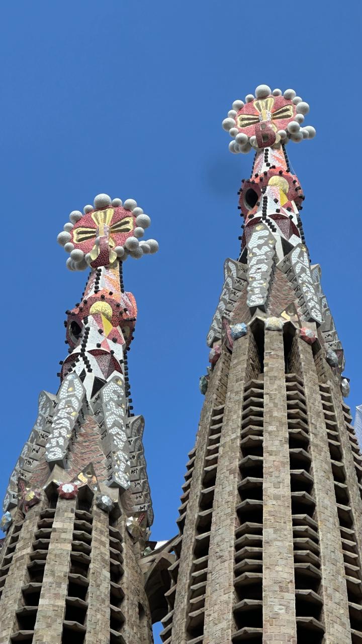 Detalhes da Sagrada Família, obra-prima de Gaudí (Foto: William Tavares/Folha de Pernambuco)