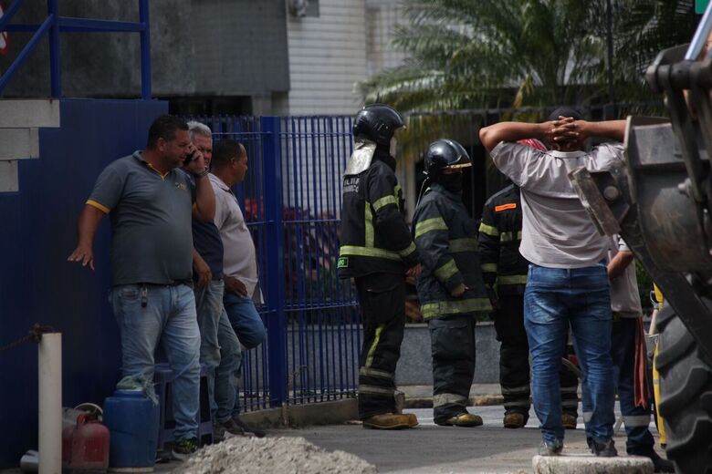 Vazamento de gás na rua das Graças, no Recife | Foto: Davi de Queiroz/Folha de Pernambuco