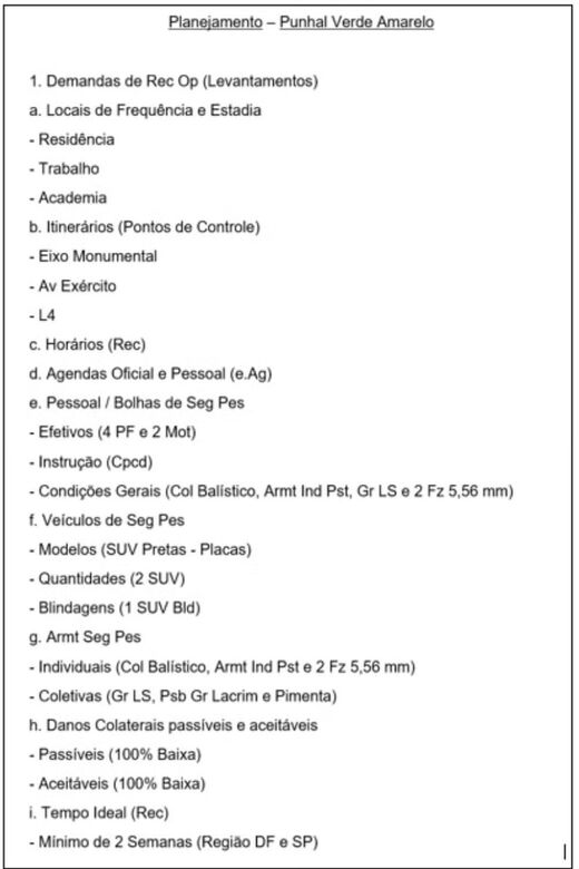 O plano para matar Alexandre de Moraes Foto: Reprodução/PF