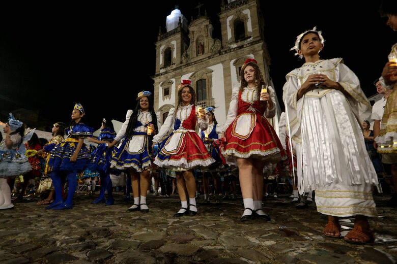 Queima da Lapinha, no Pátio de São Pedro. Foto: Rafael Melo/Folha de Pernambuco