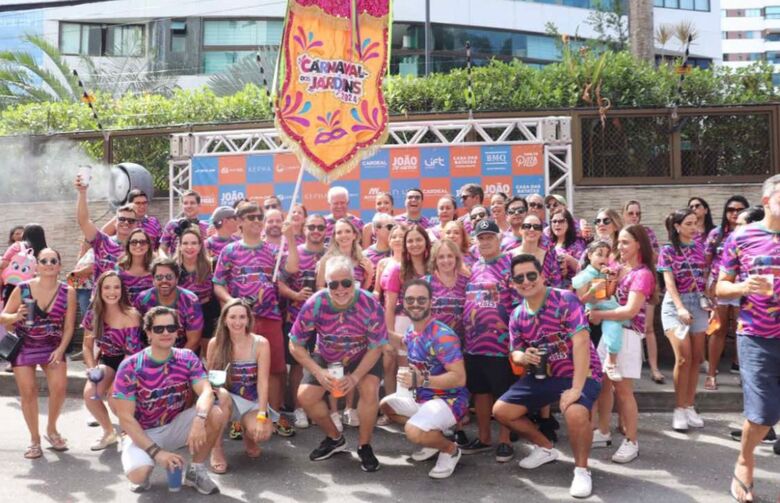 Segunda edição do Carnaval dos Jardins aconteceu no último sábado (25). Foto: Divulgação/Carnaval dos Jardins