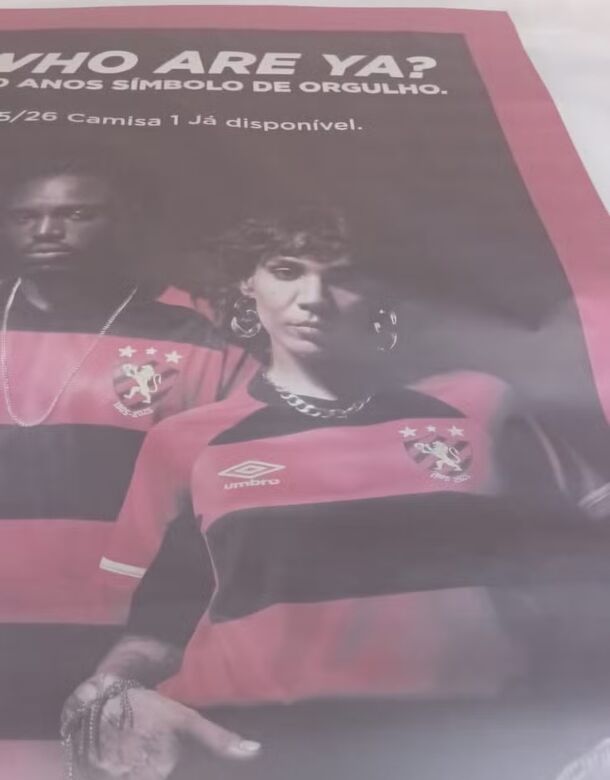 Nova camisa do Sport. Foto: Reprodução