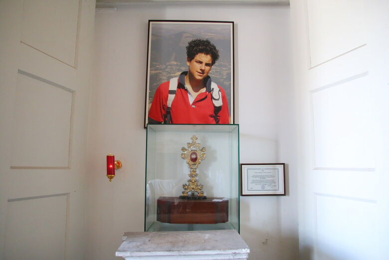 Carlo Acutis será canonizado no próximo domingo (27), no Vaticano. Foto: Paullo Allmeida/Folha de Pernambuco.