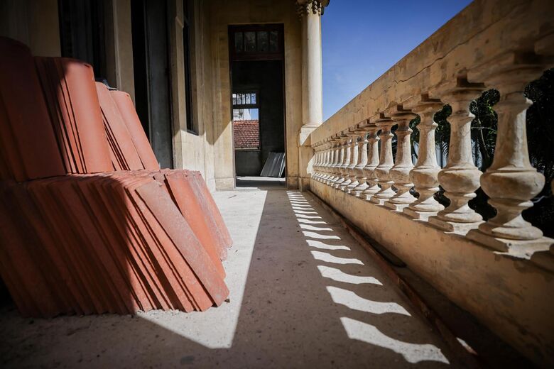 As obras do casarão histórico já estão em andamento. Foto: Edson Holanda / Prefeitura do Recife