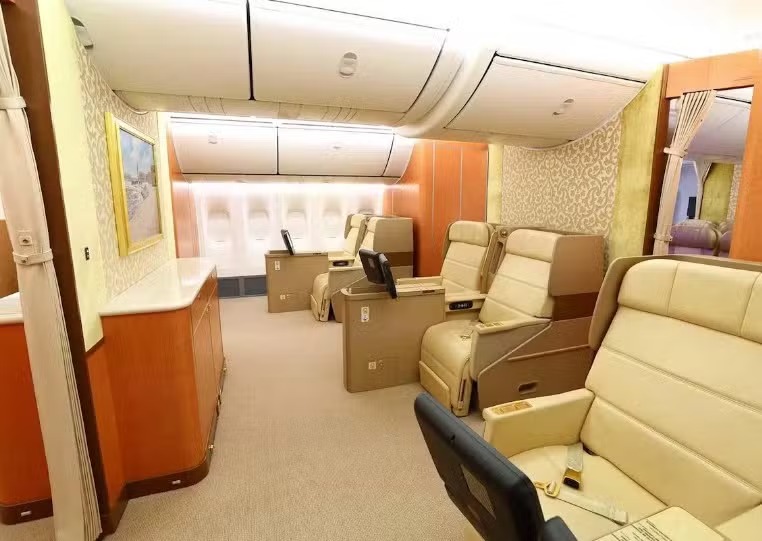 Boeing 747 da família real do Catar  Foto: Reprodução