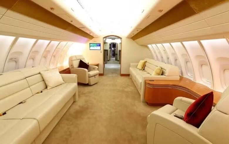 Boeing 747 da família real do Catar  Foto: Reprodução