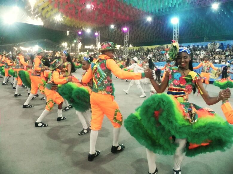 A quadrilha Mirim Matulão também conquistou o prêmio de Melhor Casamento no 21ª Concurso de Quadrilhas Juninas Infantojuvenis. Foto: Paulinho Mafe