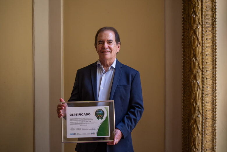 A Green Paperless, healthtech do sistema MV, foi uma das contempladas com o Selo Empresa Verde 2025. Foto: Matheus Ribeiro/Folha de Pernambuco. 