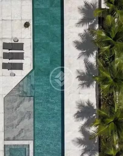 Piscina da nova mansão de Zé Felipe vista do alto  Foto: Divulgação