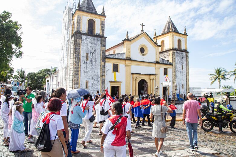 Olinda inicia festa do Padroeiro Santíssimo Salvador. Foto: Matheus Ribeiro/Folha de Pernambuco.