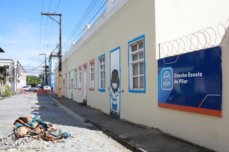 Creche da Comunidade do Pilar, no Bairro do Recife, área central da capital. Foto: Davi de Queiroz/Folha de Pernambuco