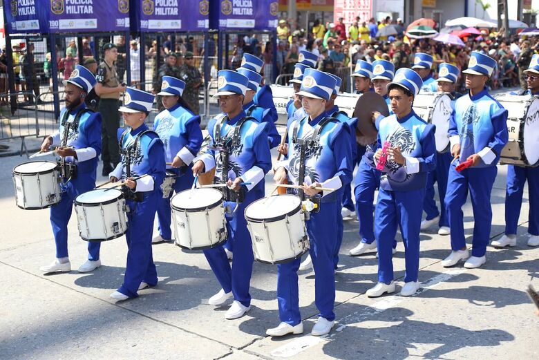 Desfile cívico-militar no Recife | Foto: Matheus Ribeiro/Folha de Pernambuco