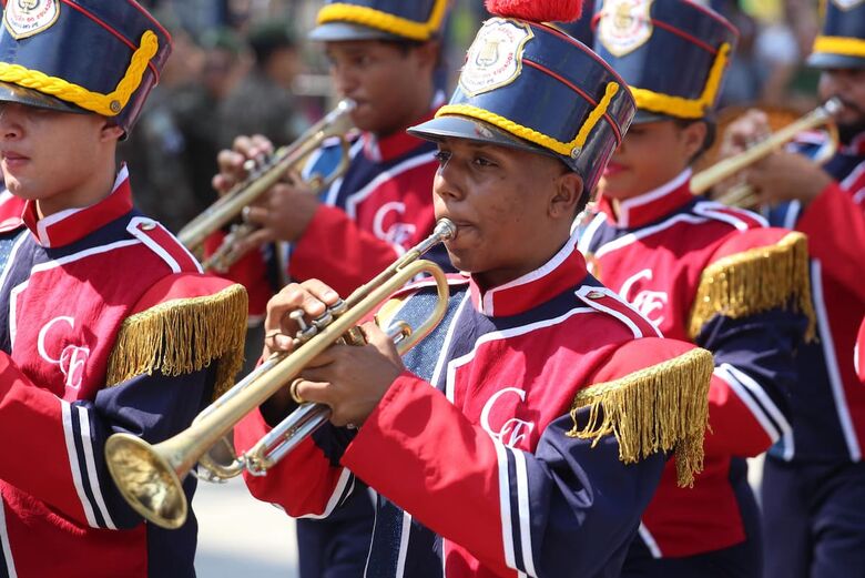 Desfile cívico-militar no Recife | Foto: Matheus Ribeiro/Folha de Pernambuco