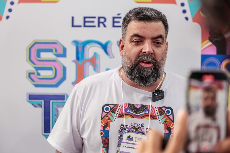 Guilherme Robalinho, produtor da Bienal (Foto: Felipe Ribeiro/Folha de Pernambuco)