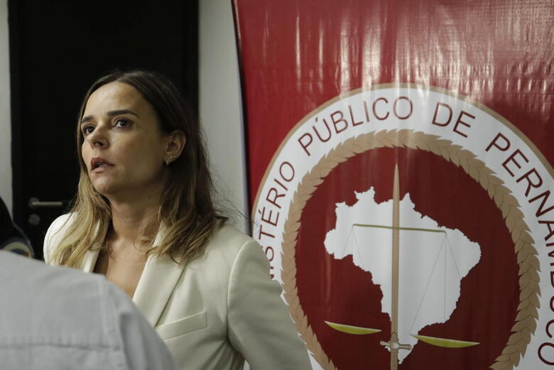 A promotora Catarina Gouveia, do Gaeco/MPPE. Foto: Vinicius Lins/Folha de Pernambuco.