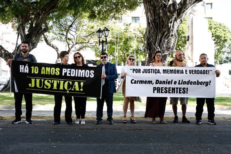 Ato por justiça marca início do júri popular da Chacina de Poção | Foto: Arthur Botelho/Folha de Pernambuco
