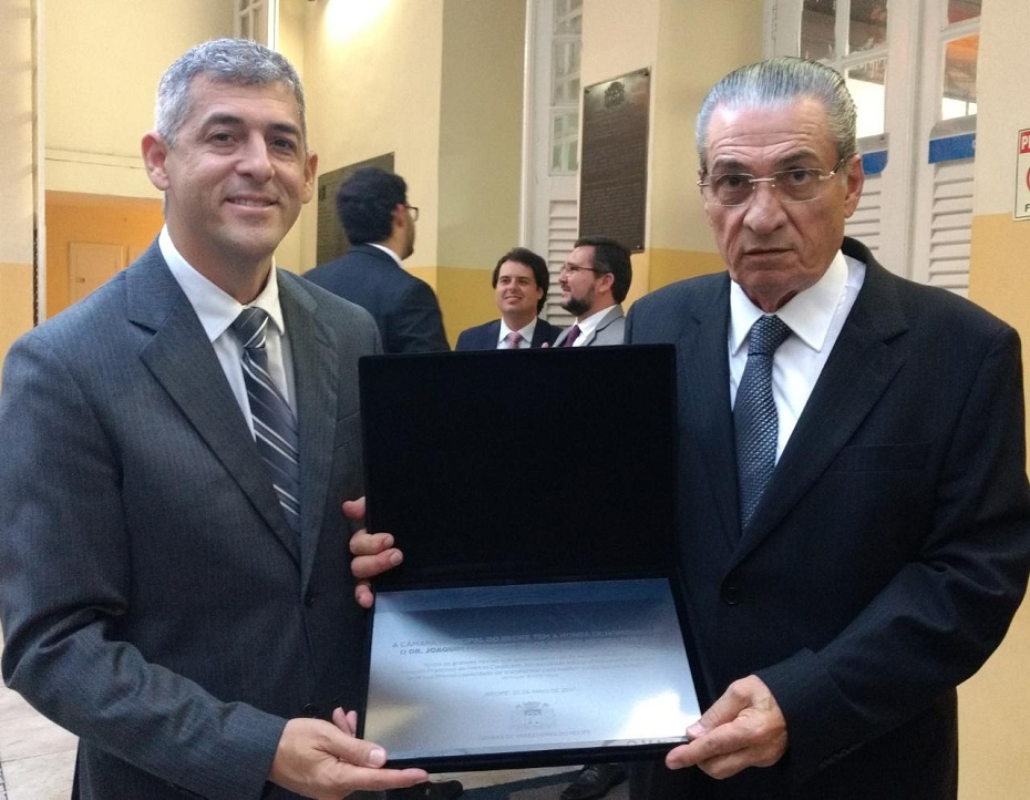 Joaquim Francisco é homenageado na Câmara do Recife Blog da Folha