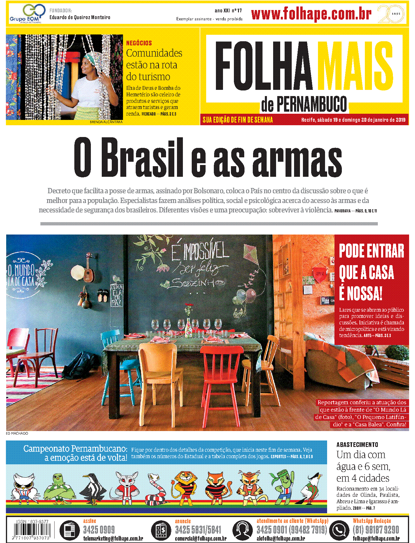 Folha PE - Jornal do dia 19 de janeiro de 2019