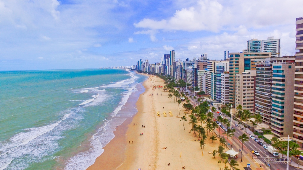 Praia de Boa Viagem, no Recife