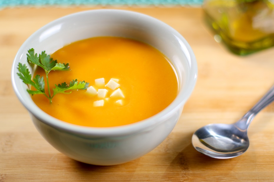 Caldo de jerimum é leveza para o calor