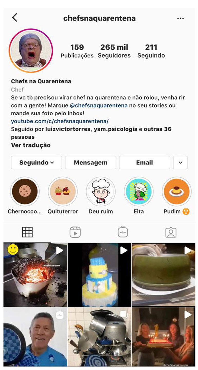 Chefs na Quarentena viralizou com desastres culinários