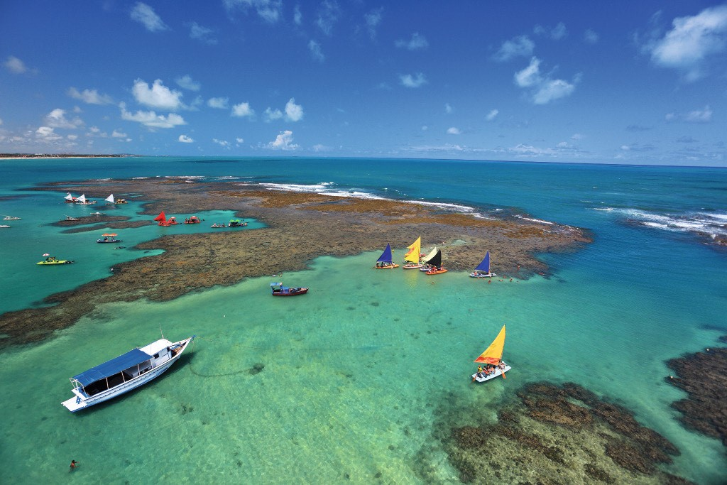 Foto aérea de Porto de Galinhas