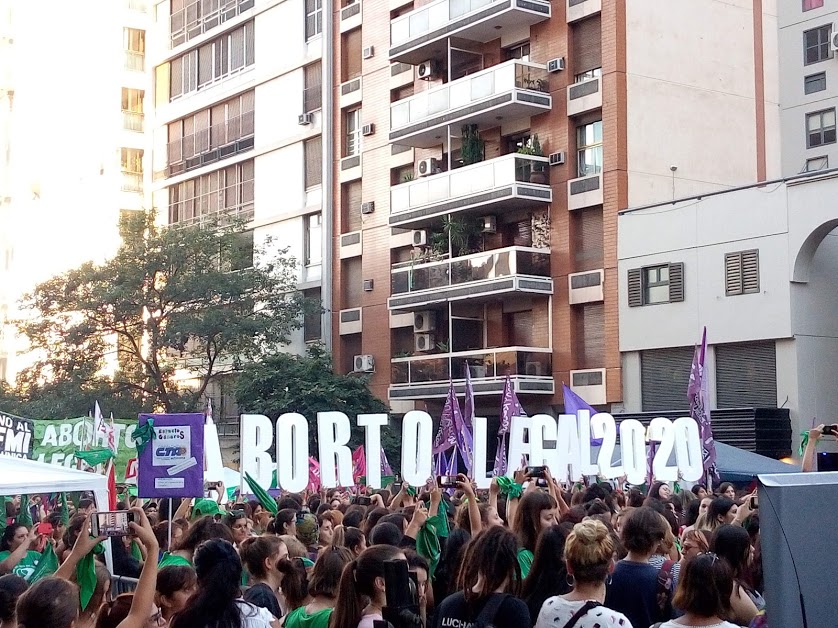 Manifestação na data de entrega da proposta da Campanha - Córdoba/Argentina.