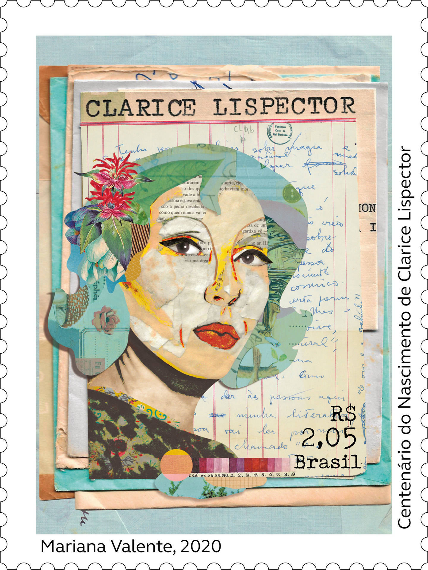 Selo celebra centenário de Clarice Lispector