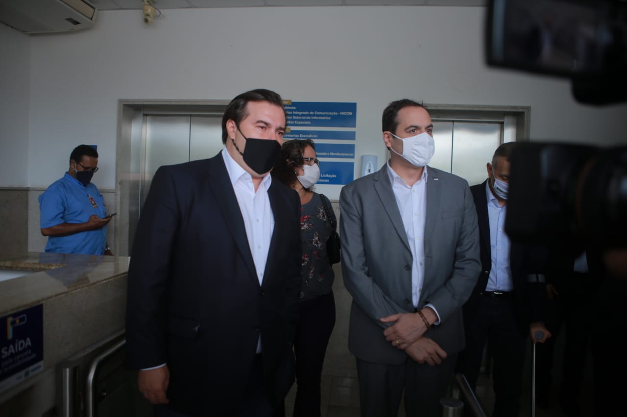 Rodrigo Maia e o governador Paulo Câmara