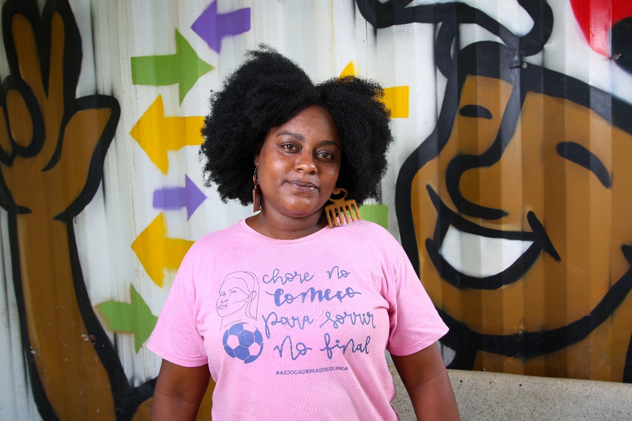 Vitória Santos, do Pazear, desenvolveu o projeto
