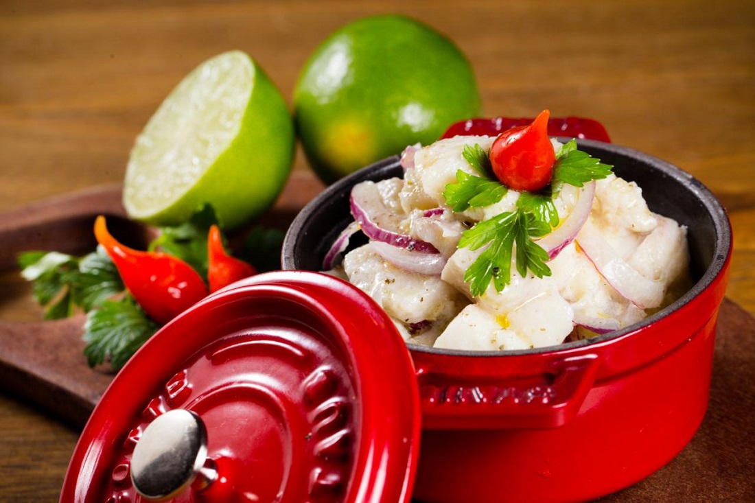 Ceviche de tangerina 