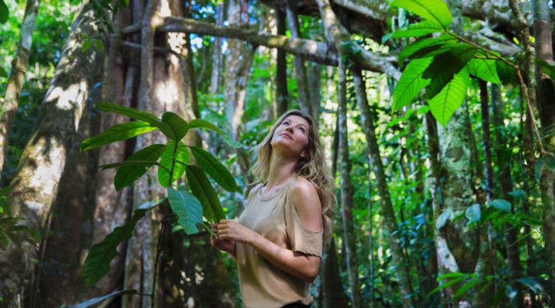 Gisele em prol da regeneração da Amazônia