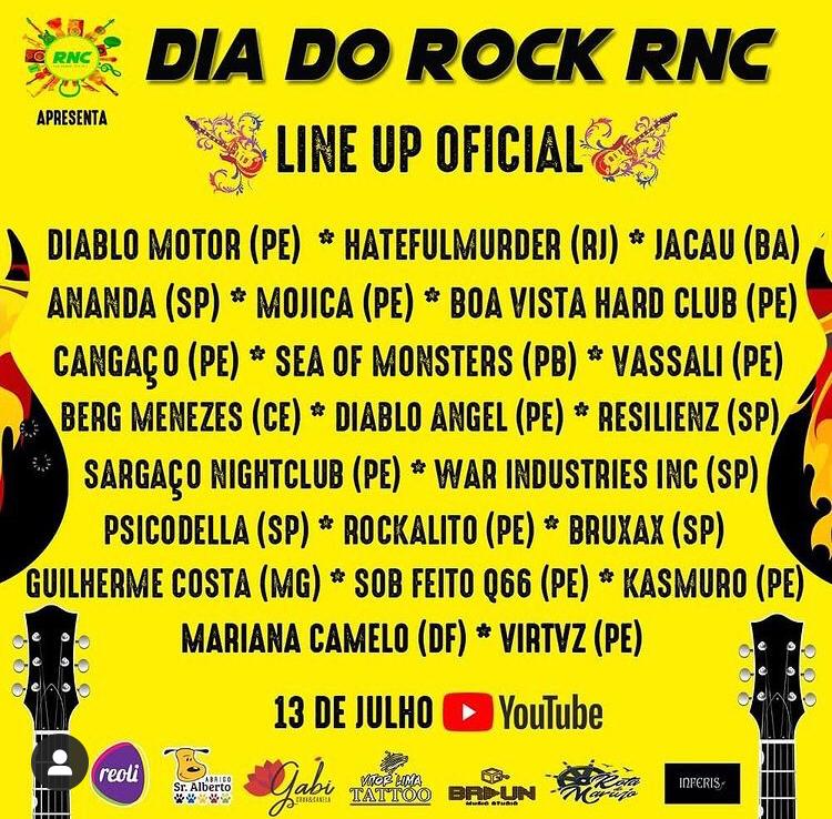 Programação Rock na Calçada