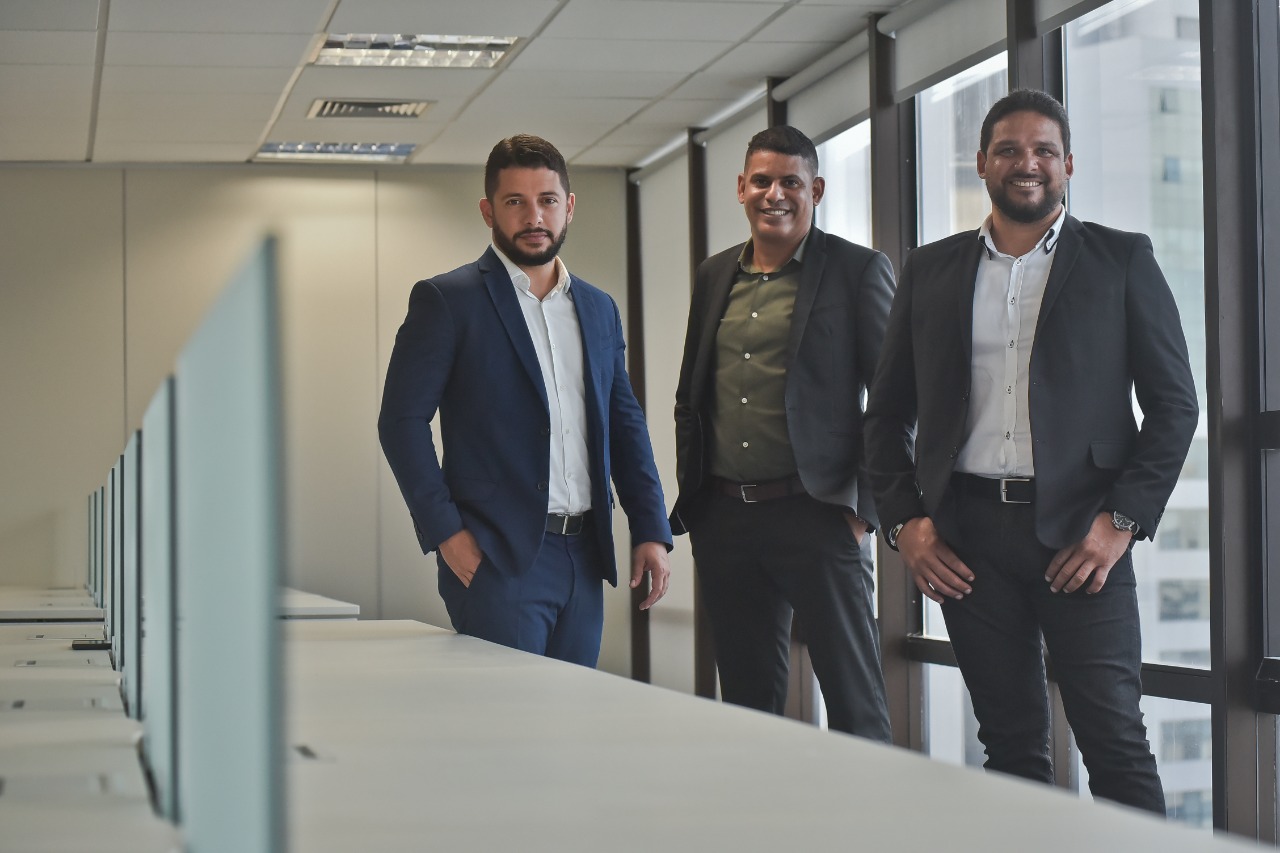 Os sócios Eduardo Nascimento, Carlos Renato e Paulo Ferreira comandarão as equipes de vendas 