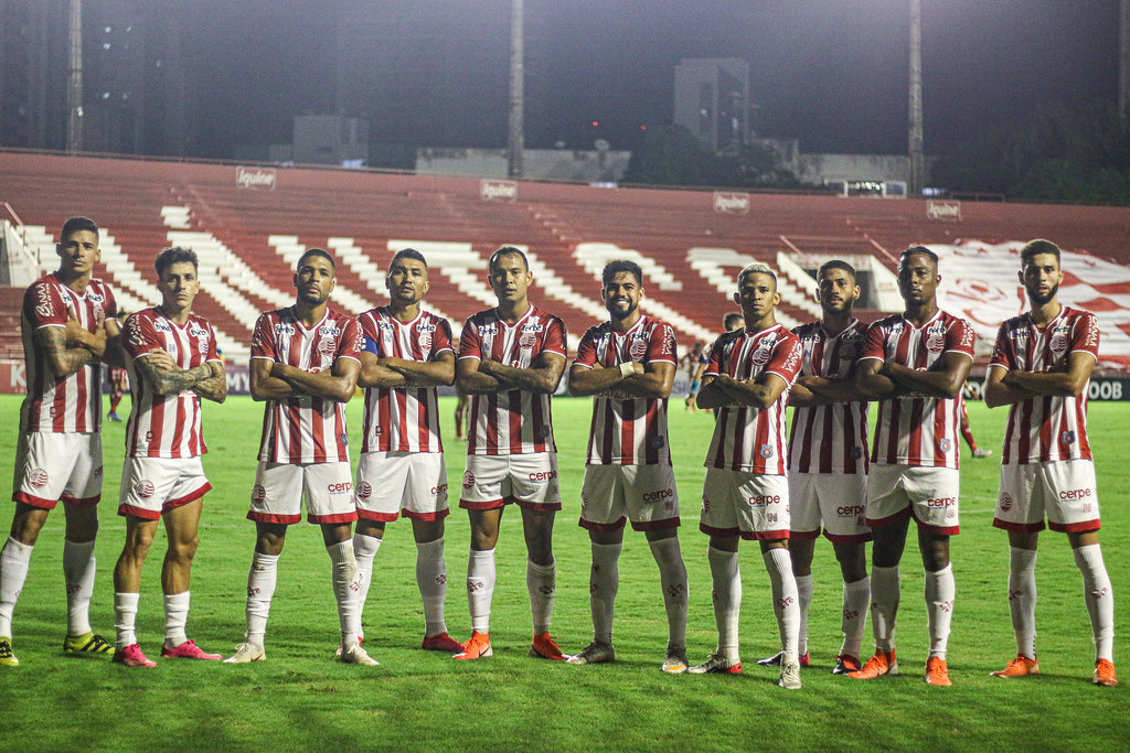 Em ordem, da esquerda para a direita: Camutanga, Jean Carlos, Rhaldney, Kieza, Vinicius, Bryan, Erick, Hereda, Trindade