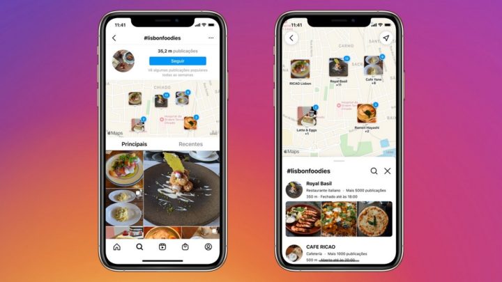 Instagram Pesquisa no Mapa